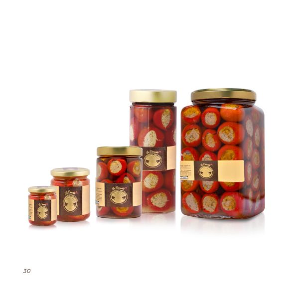 "Piemontesi" Stuffed chilly peppers in Extravirgin Olive Oil